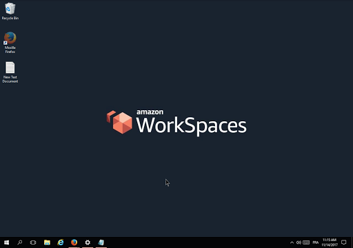 Amazon WorkSpaces ekran görüntüsü