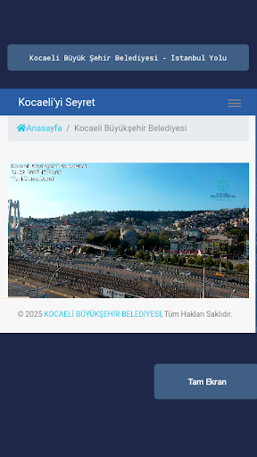Kocaeli Şehir Kameraları ekran görüntüsü