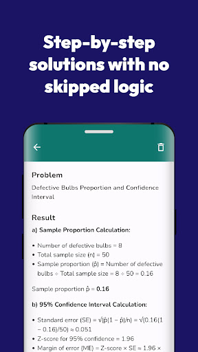 Statistics AI Problem Solver ekran görüntüsü