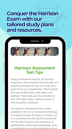 Harrison Assessment Test ekran görüntüsü
