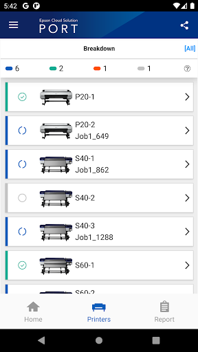 Epson Cloud Solution PORT ekran görüntüsü