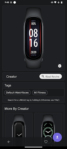 Mi Band 8 Saat Görünümleri ekran görüntüsü