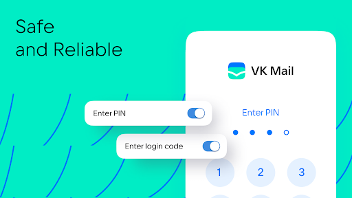 VK Mail: email client ekran görüntüsü