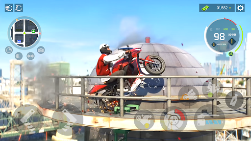 Real Motocycle Driving Game 3D ekran görüntüsü