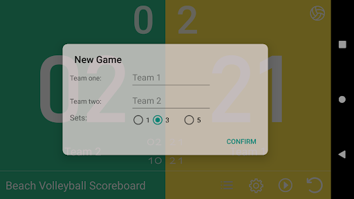 Beach Volleyball Scoreboard ekran görüntüsü