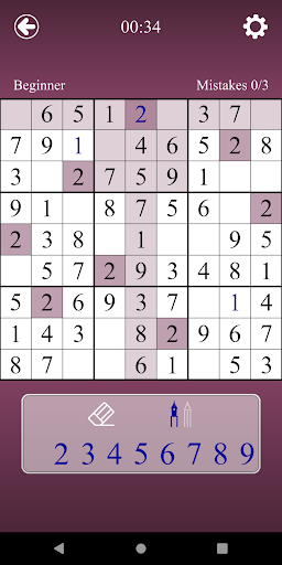 Sudoku online ekran görüntüsü