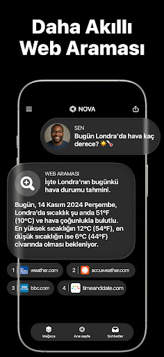 Yapay Zeka Chatbot - Nova AI ekran görüntüsü