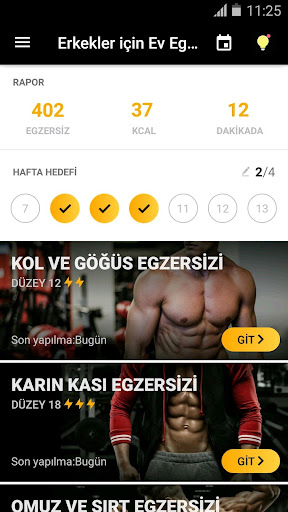 Erkekler için Ev Egzersizi ekran görüntüsü