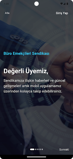 Büro Emekçileri Sendikası ekran görüntüsü