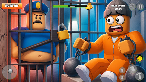 Prison Escape: Police Obby Run ekran görüntüsü
