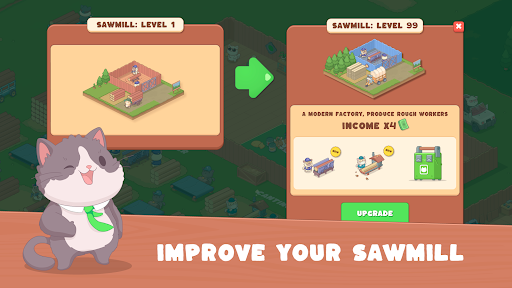 Idle Cat Lumber ekran görüntüsü