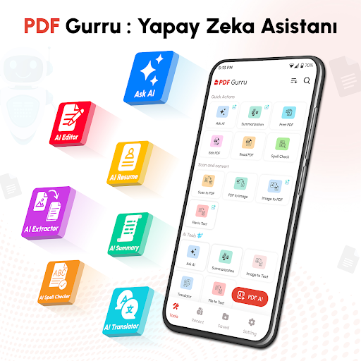 PDF Guru: AI Asistan ekran görüntüsü