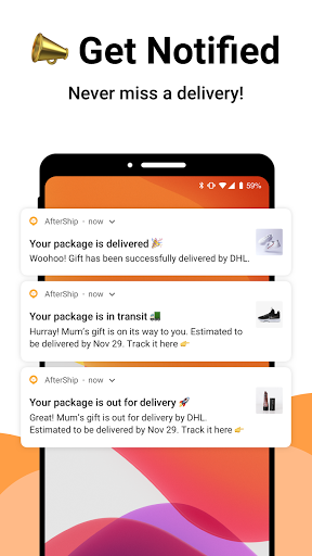 AfterShip Package Tracker ekran görüntüsü