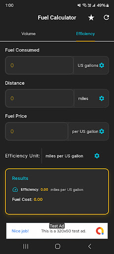 Fuel Calculator ekran görüntüsü