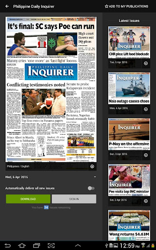 PDI E-Reader ekran görüntüsü