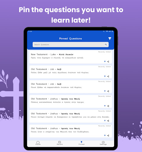 Greek Bible Quiz ekran görüntüsü