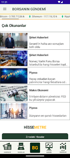 Borsanın Gündemi ekran görüntüsü