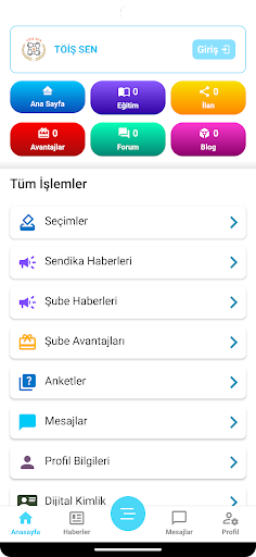 TÖİŞ ekran görüntüsü