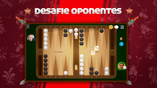 Gamão MegaJogos: Tabuleiro ekran görüntüsü