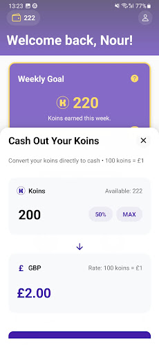 K-Card ekran görüntüsü