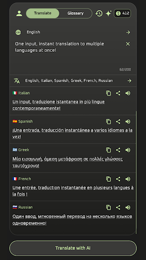 Z-AI Multi Translator ekran görüntüsü