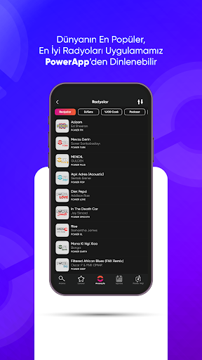 PowerApp: Radyo, Podcast, DJ ekran görüntüsü