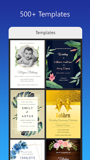 Invitation card Maker, Design ekran görüntüsü