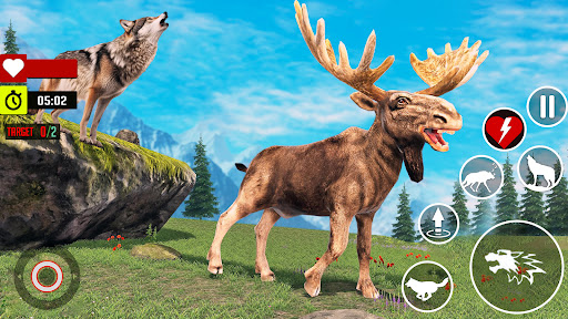Wild Wolf Animal Sim Games ekran görüntüsü