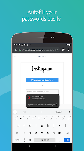 Avira Password Manager ekran görüntüsü