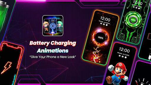 Battery Charging Animations 4K ekran görüntüsü