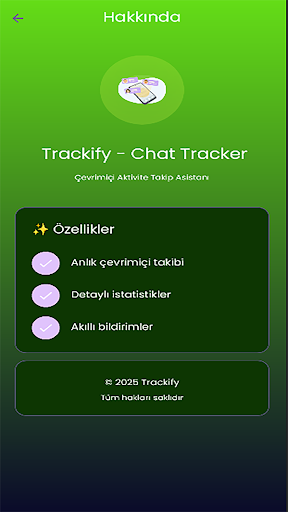 Trackify - Chat Tracker ekran görüntüsü