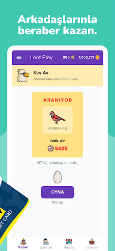 Loot Play: Para & UC Kazan ekran görüntüsü