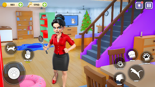 kedi simülatörü anne oyunları ekran görüntüsü