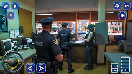 City Cop Car Game 3D ekran görüntüsü