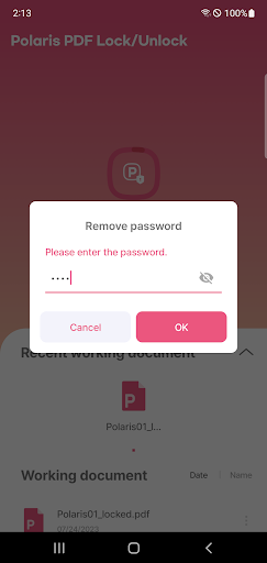 Polaris PDF Lock Unlock ekran görüntüsü