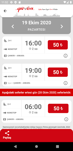 Güven Turizm ekran görüntüsü