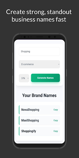 Business Name Generator ekran görüntüsü