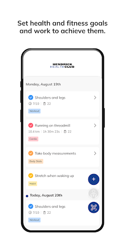 Hendrick Health Club Online ekran görüntüsü