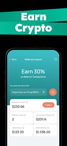 CEX.IO: Kripto Al Sat, Cüzdan ekran görüntüsü