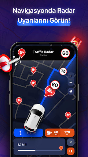 MapXplorer: Navigasyon, Radar ekran görüntüsü