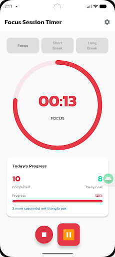 Focus Session Timer ekran görüntüsü