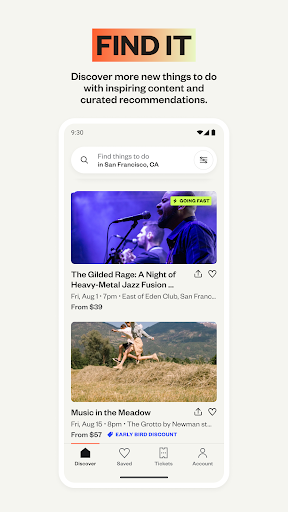 Eventbrite App ekran görüntüsü