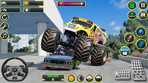 Monster Truck Stunts Racing 3D ekran görüntüsü
