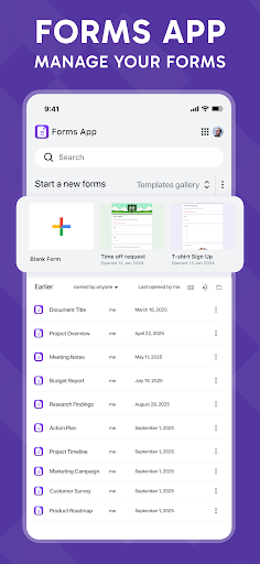 Forms App: Manage your Forms ekran görüntüsü