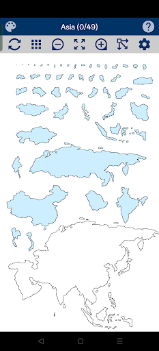 Asia Map Puzzle ekran görüntüsü