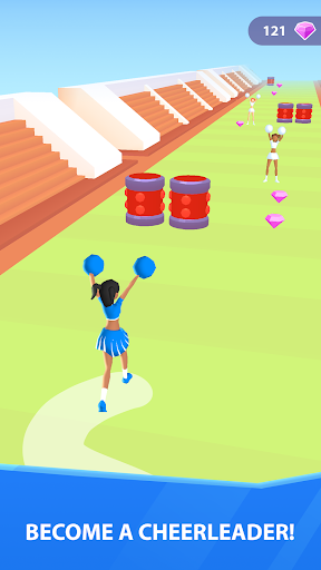 Cheerleader Run 3D ekran görüntüsü