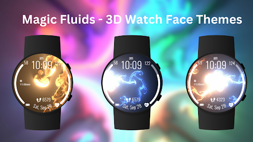 Magic Fluids - 3D Watch Face ekran görüntüsü