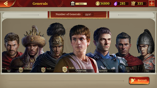 Great Conqueror: Rome War Game ekran görüntüsü