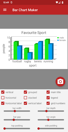 Bar Chart Maker Pro ekran görüntüsü