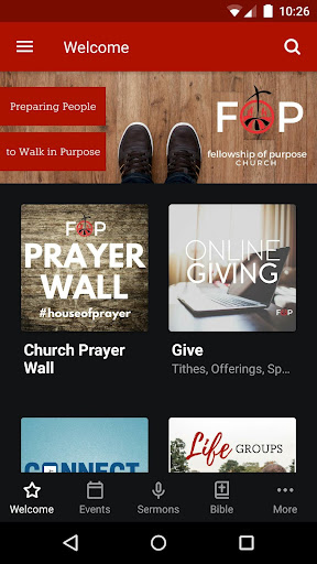 Fellowship of Purpose Church ekran görüntüsü